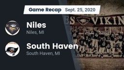 Recap: Niles  vs. South Haven  2020