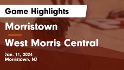 Morristown  vs West Morris Central  Game Highlights - Jan. 11, 2024