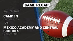 Recap: Camden  vs. Mexico Academy and Central Schools 2016