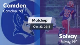 Matchup: Camden vs. Solvay  2016