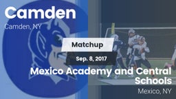 Matchup: Camden vs. Mexico Academy and Central Schools 2017