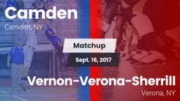 Matchup: Camden vs. Vernon-Verona-Sherrill  2017