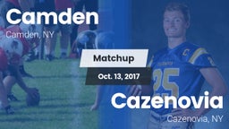 Matchup: Camden vs. Cazenovia  2017