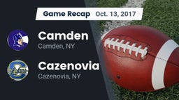 Recap: Camden  vs. Cazenovia  2017