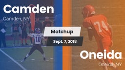 Matchup: Camden vs. Oneida  2018