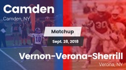 Matchup: Camden vs. Vernon-Verona-Sherrill  2018