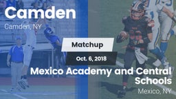 Matchup: Camden vs. Mexico Academy and Central Schools 2018