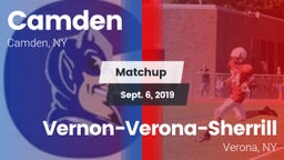 Matchup: Camden vs. Vernon-Verona-Sherrill  2019