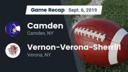 Recap: Camden  vs. Vernon-Verona-Sherrill  2019