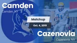 Matchup: Camden vs. Cazenovia  2019
