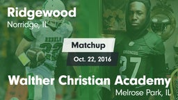 Matchup: Ridgewood vs. Walther Christian Academy 2016