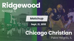 Matchup: Ridgewood vs. Chicago Christian  2018