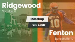 Matchup: Ridgewood vs. Fenton  2018