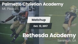 Matchup: Palmetto Christian A vs. Bethesda Academy 2017