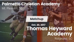 Matchup: Palmetto Christian A vs. Thomas Heyward Academy  2017