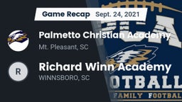 Recap: Palmetto Christian Academy  vs. Richard Winn Academy 2021