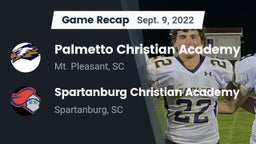 Recap: Palmetto Christian Academy  vs. Spartanburg Christian Academy  2022