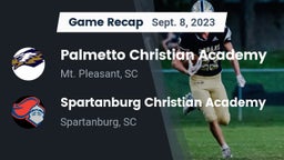 Recap: Palmetto Christian Academy  vs. Spartanburg Christian Academy  2023