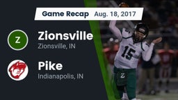 Recap: Zionsville  vs. Pike  2017