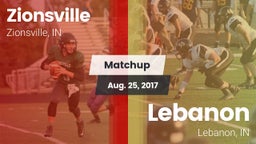 Matchup: Zionsville vs. Lebanon  2017