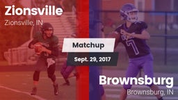 Matchup: Zionsville vs. Brownsburg  2017