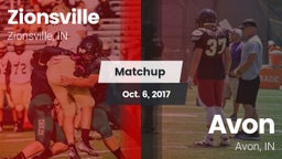 Matchup: Zionsville vs. Avon  2017