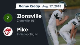 Recap: Zionsville  vs. Pike  2018
