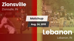Matchup: Zionsville vs. Lebanon  2018