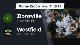 Recap: Zionsville  vs. Westfield  2018