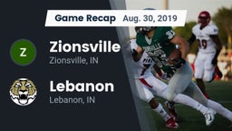 Recap: Zionsville  vs. Lebanon  2019