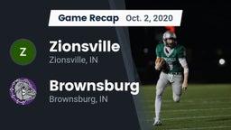 Recap: Zionsville  vs. Brownsburg  2020