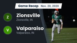 Recap: Zionsville  vs. Valparaiso  2020