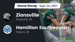 Recap: Zionsville  vs. Hamilton Southeastern  2021
