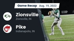 Recap: Zionsville  vs. Pike  2022