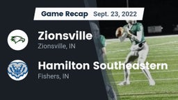 Recap: Zionsville  vs. Hamilton Southeastern  2022