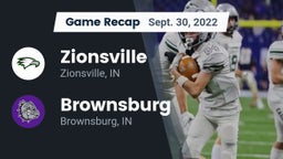 Recap: Zionsville  vs. Brownsburg  2022