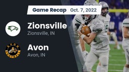 Recap: Zionsville  vs. Avon  2022