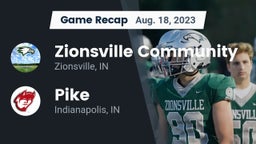Recap: Zionsville Community  vs. Pike  2023