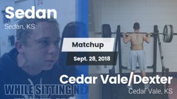 Matchup: Sedan vs. Cedar Vale/Dexter  2018