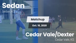 Matchup: Sedan vs. Cedar Vale/Dexter  2020