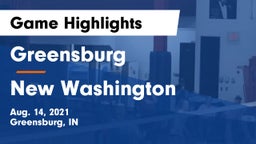 Greensburg  vs New Washington Game Highlights - Aug. 14, 2021