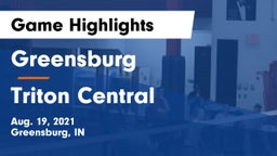 Greensburg  vs Triton Central Game Highlights - Aug. 19, 2021