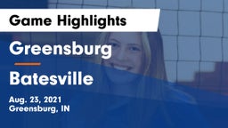 Greensburg  vs Batesville  Game Highlights - Aug. 23, 2021