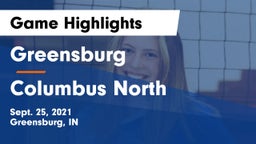 Greensburg  vs Columbus North  Game Highlights - Sept. 25, 2021