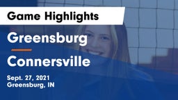 Greensburg  vs Connersville  Game Highlights - Sept. 27, 2021