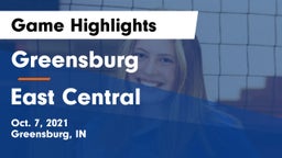 Greensburg  vs East Central  Game Highlights - Oct. 7, 2021