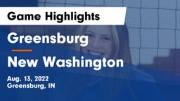 Greensburg  vs New Washington  Game Highlights - Aug. 13, 2022