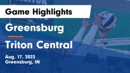 Greensburg  vs Triton Central  Game Highlights - Aug. 17, 2023