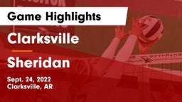 Clarksville  vs Sheridan Game Highlights - Sept. 24, 2022