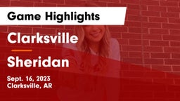 Clarksville  vs Sheridan  Game Highlights - Sept. 16, 2023